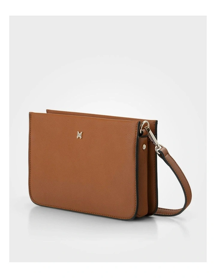 Lucinda Zip Top Convertible Chain & Crossbody Bag in Brown image 5