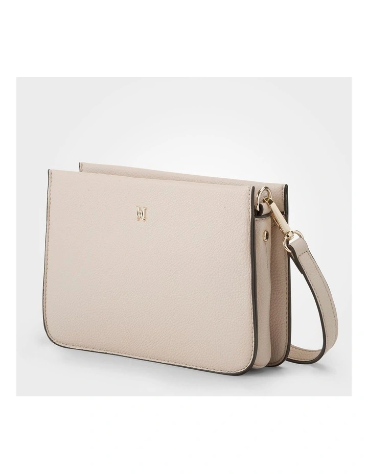 Lucinda Zip Top Convertible Chain & Crossbody Bag in Beige image 4