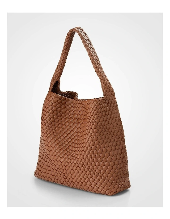 Lydia Weave Large Hobo in Brown image 3
