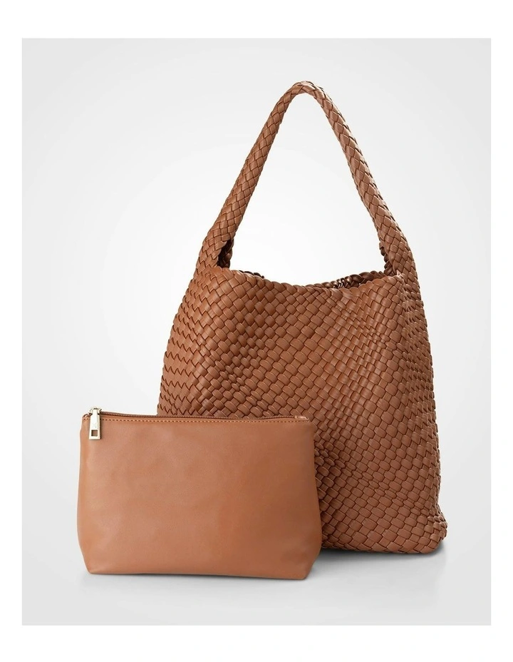 Lydia Weave Large Hobo in Brown image 5