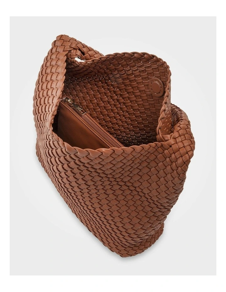 Lydia Weave Large Hobo in Brown image 7