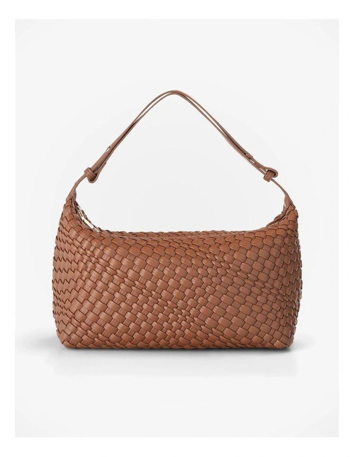 Logan Weave Zip Top Medium Hobo Shoulder Bag image 1