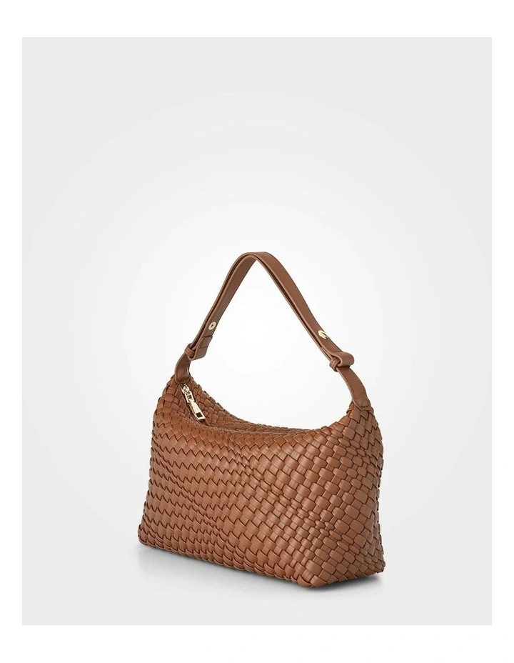 Logan Weave Zip Top Medium Hobo Shoulder Bag image 4