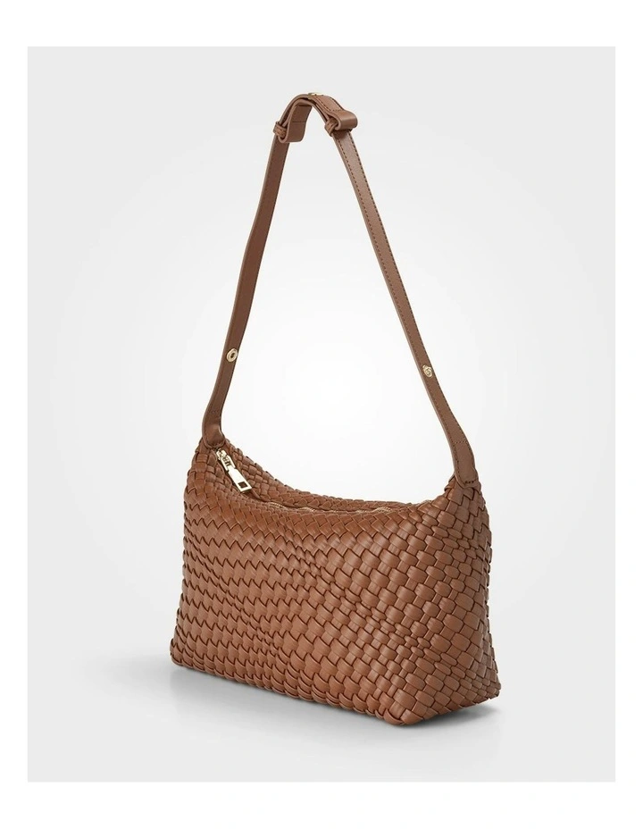 Logan Weave Zip Top Medium Hobo Shoulder Bag image 5