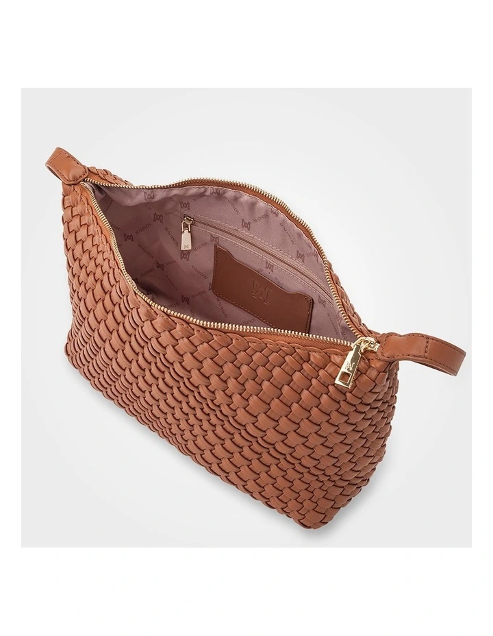 Logan Weave Zip Top Medium Hobo Shoulder Bag image 6