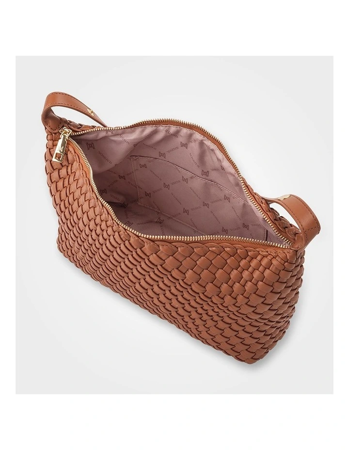 Logan Weave Zip Top Medium Hobo Shoulder Bag image 7