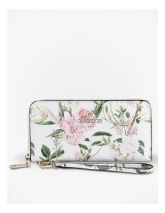 Harlow Zip around Clutch Wallet with Detachable Wrist Strap