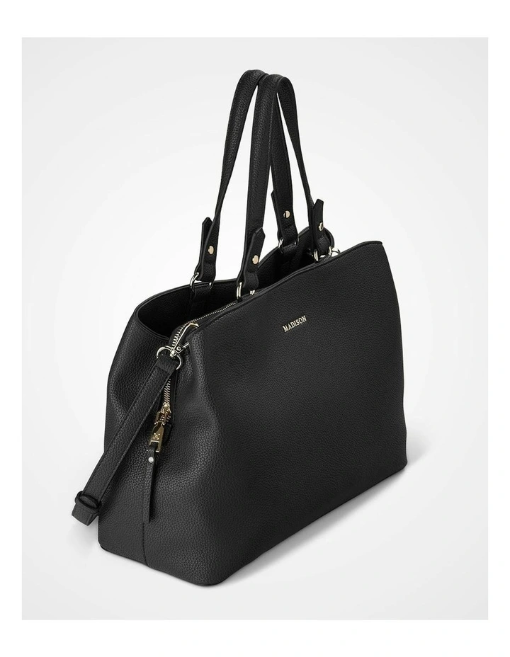 Katherine Medium Satchel with 3 Compartments & Crossbody Strap image 3