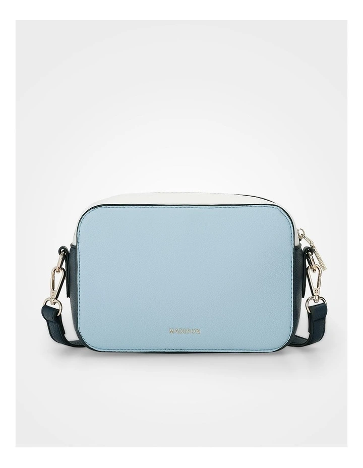 Nina Zip Front Camera Crossbody Bag in Blue image 6