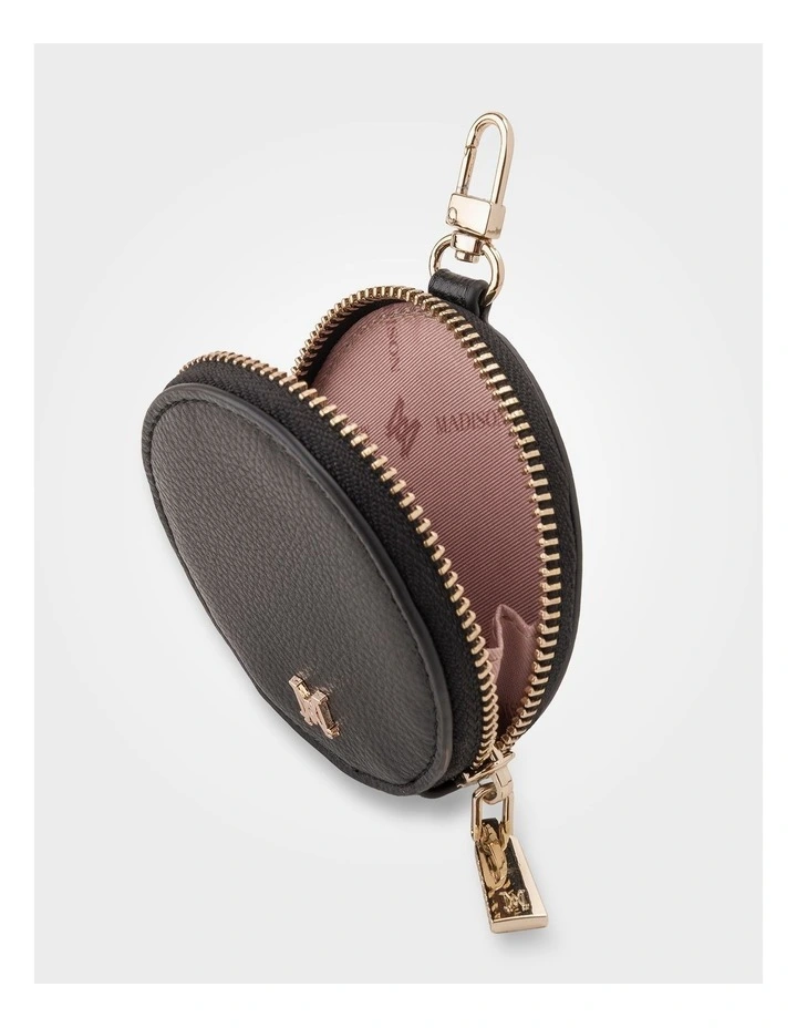 Circle Coin Purse Charm in Brown image 4