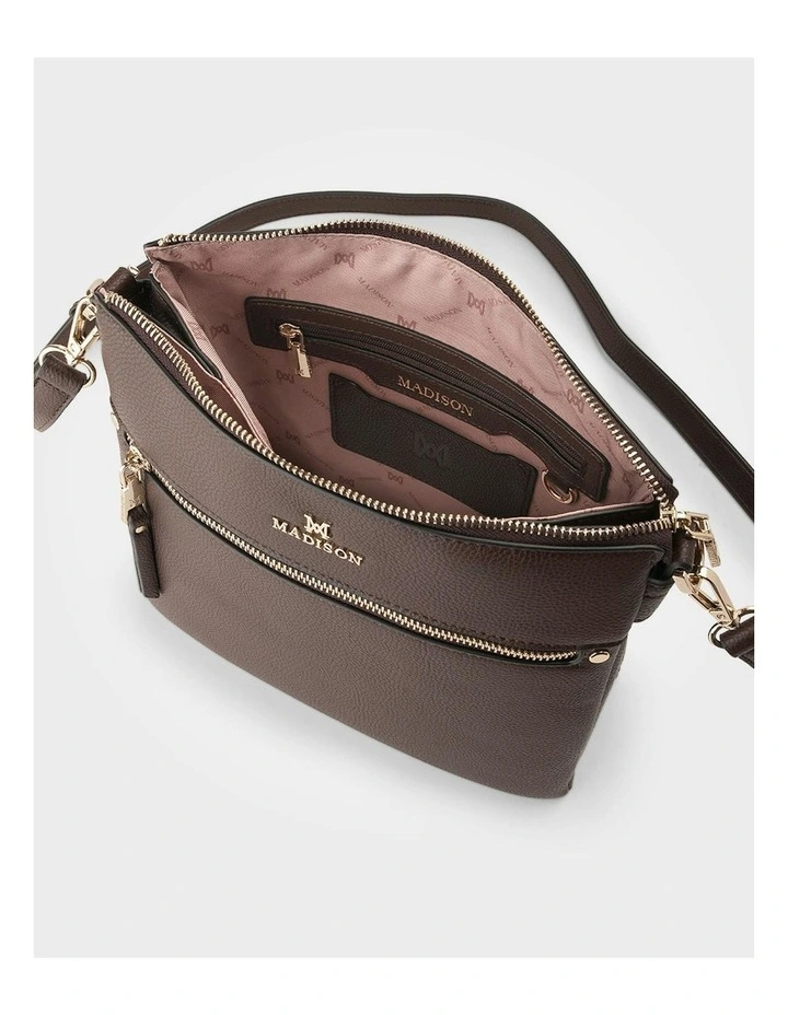 Renee Zip Top 2 Compartment Crossbody Bag image 6