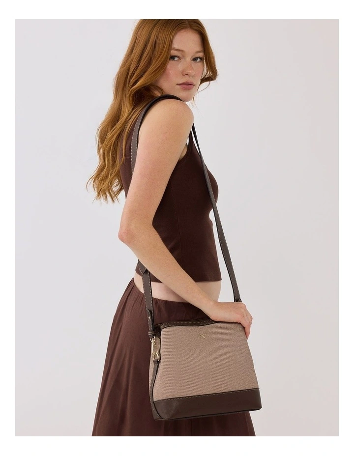 Joanie 3 Compartment Crossbody Bucket Bag image 2