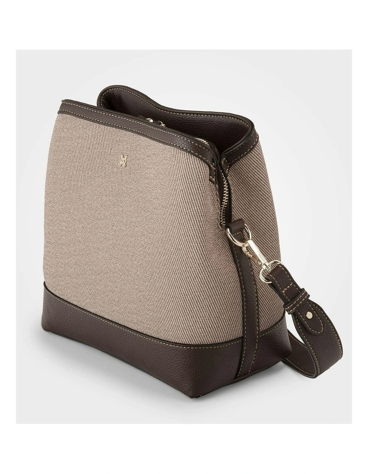 Joanie 3 Compartment Crossbody Bucket Bag image 3