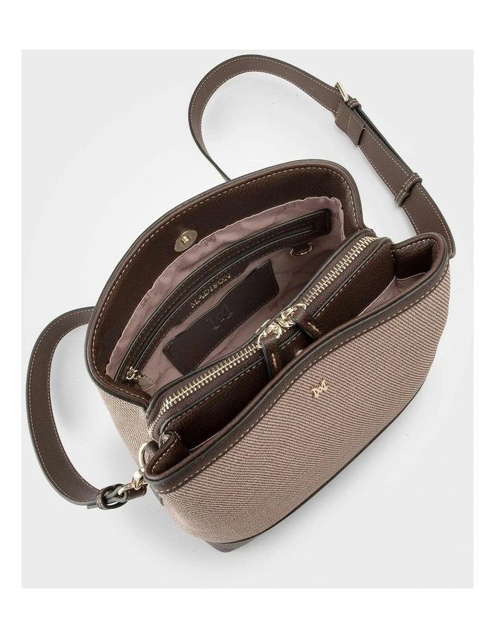 Joanie 3 Compartment Crossbody Bucket Bag image 4