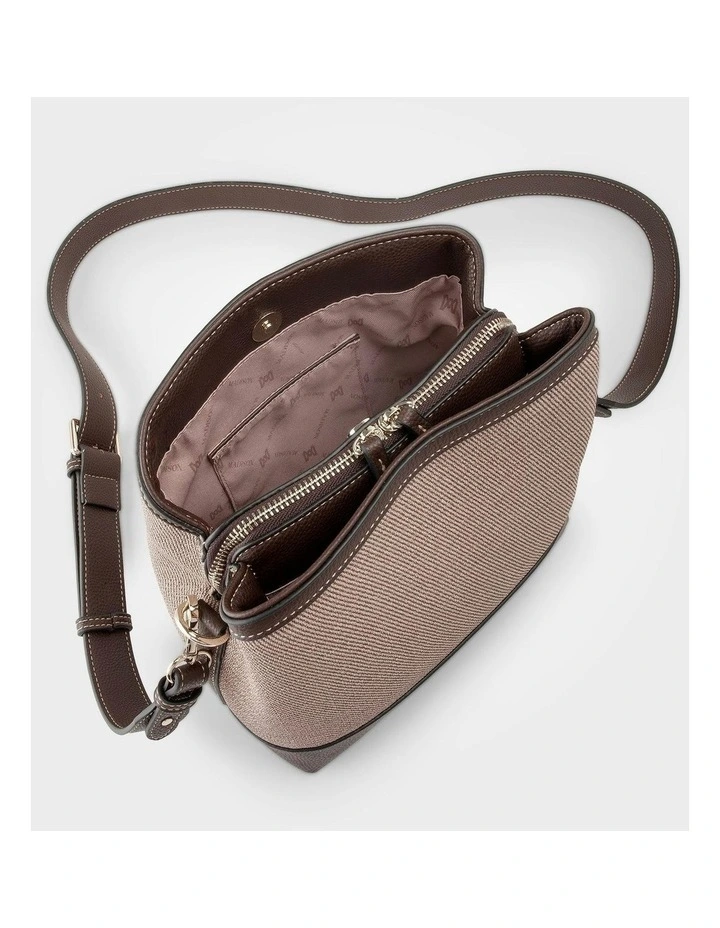 Joanie 3 Compartment Crossbody Bucket Bag image 5