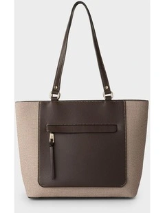 Roxanne Medium Tote With Front Zip Pocket in Multi