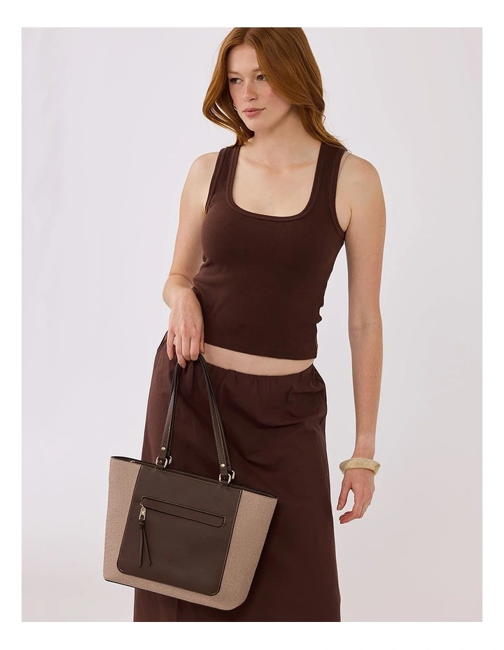 Roxanne Medium Tote With Front Zip Pocket in Multi image 2