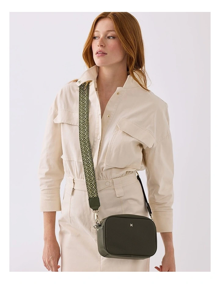 Monica Camera Crossbody Bag   Chevron Stripe Bag Strap image 2