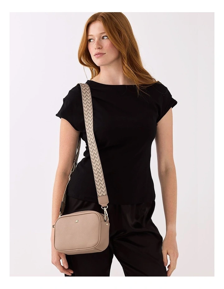 Monica Camera Crossbody Bag   Chevron Stripe Bag Strap image 2