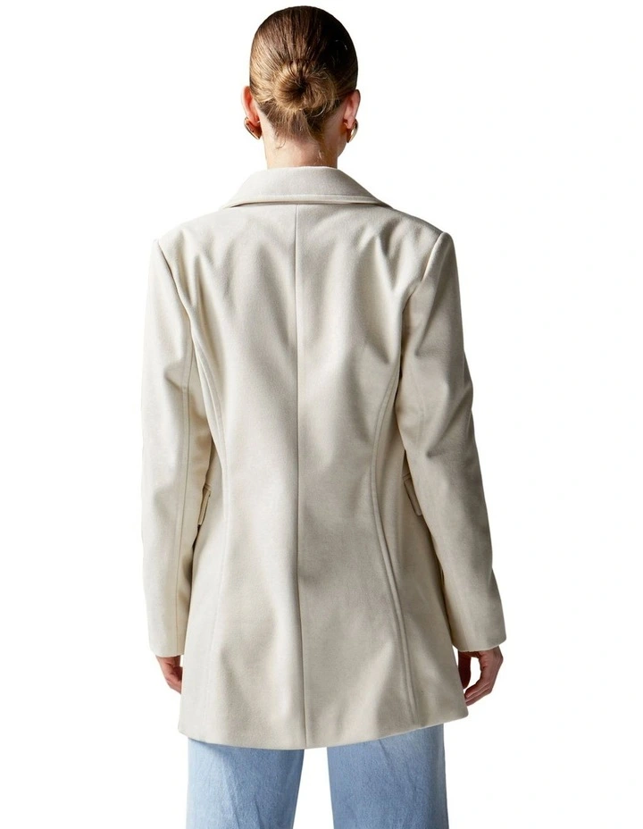 Speak Easy Jacket in Ecru image 3