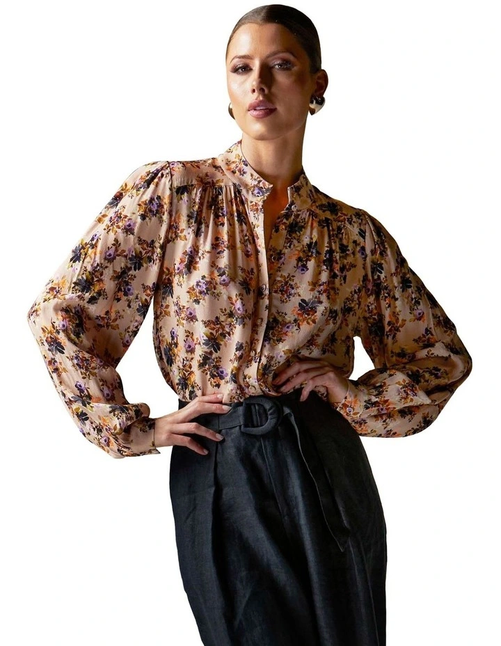 Loyal Blouse in Violet Floral image 1