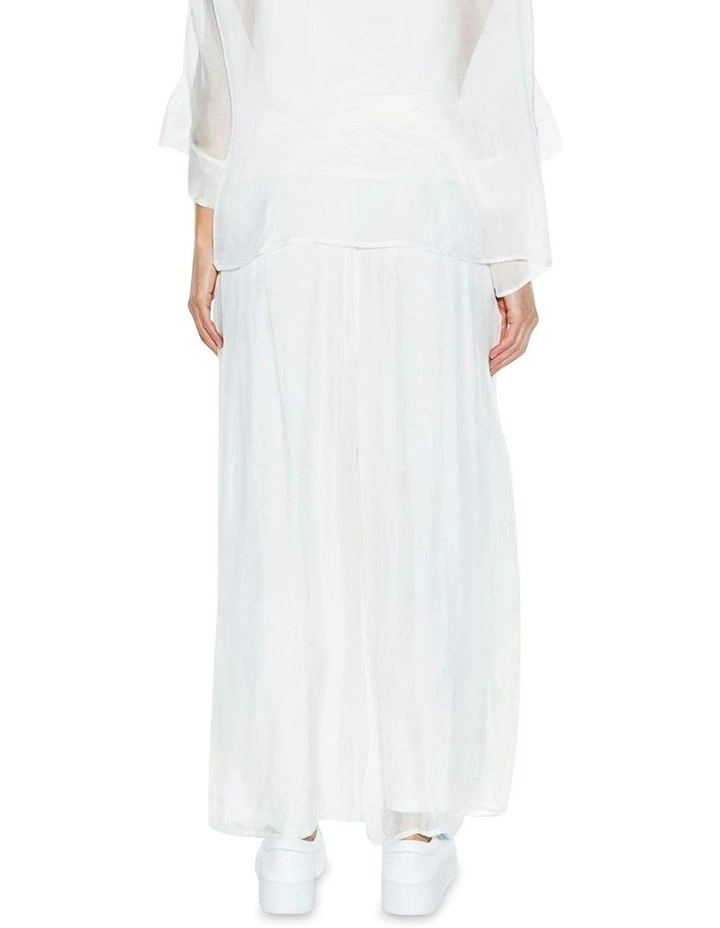 Sunlight and Shadow Silk Pant in White image 2