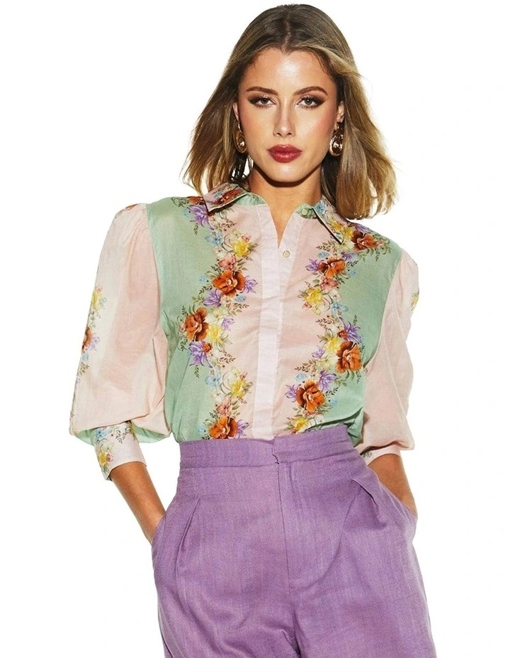 Hollyhock Shirt in Green image 1
