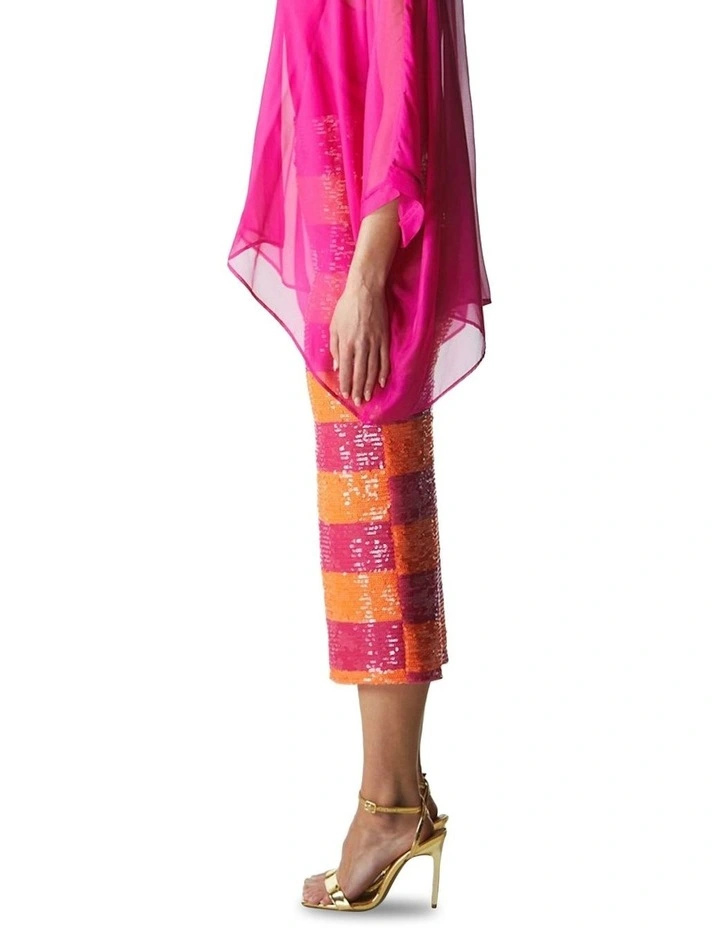 Wild Ones Stripe Skirt in Orange image 3