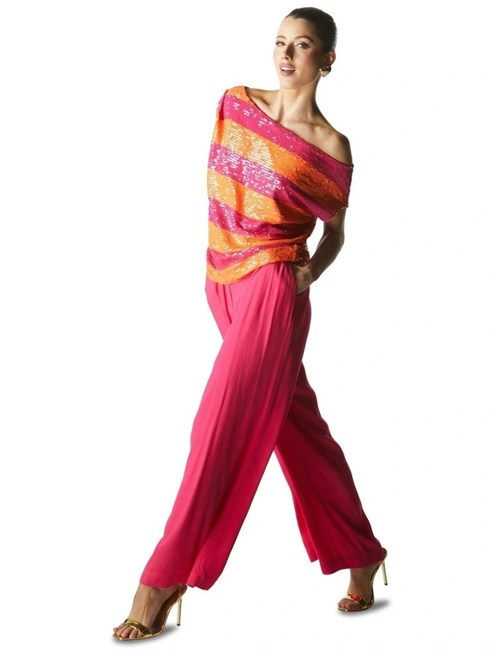 Wild Ones Stripe Top in Orange image 4