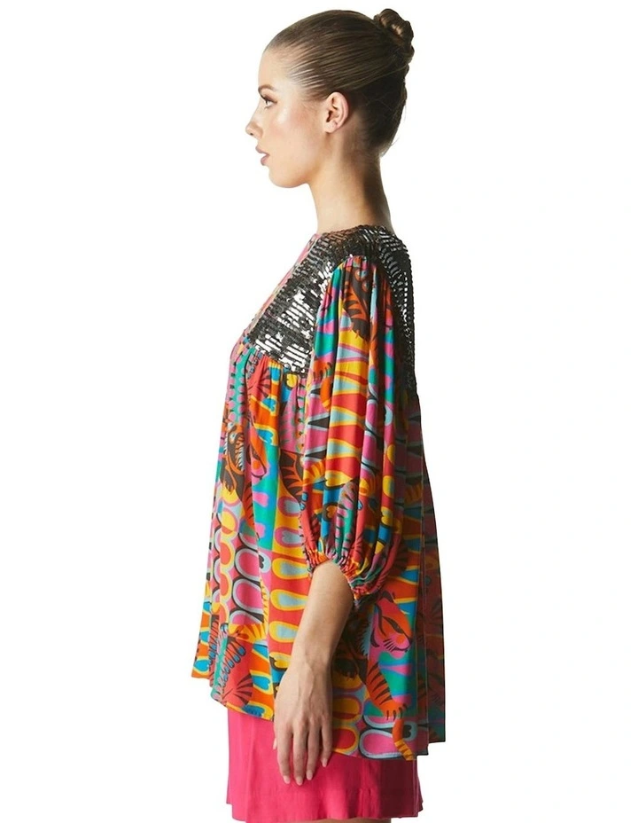 Godiva Blouse in Multi image 3