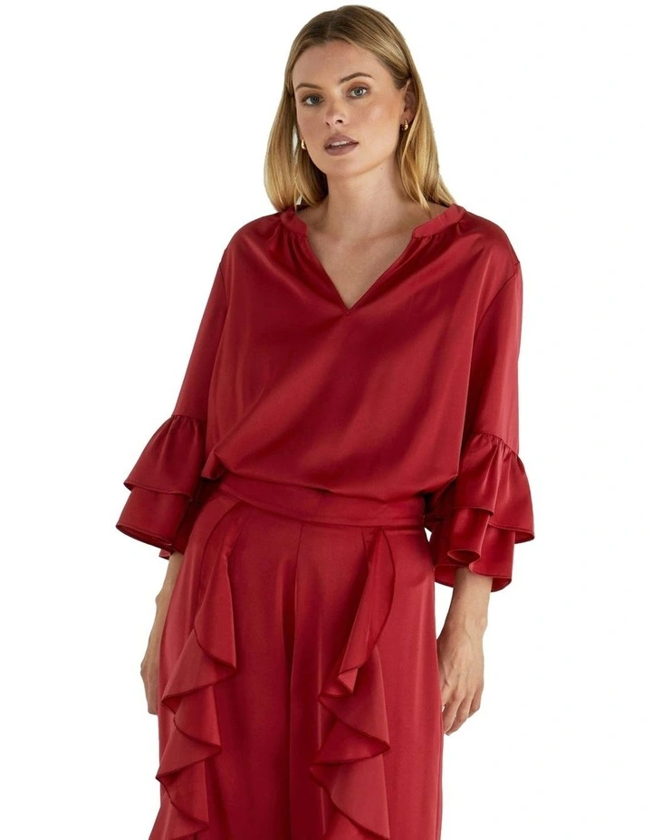 The Dancer Top in Red image 1