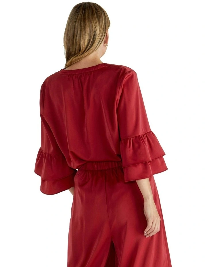 The Dancer Top in Red image 4