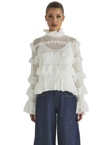 Decadence Top in White