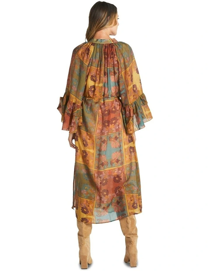 Bohemian Dress in Brown Multi image 2