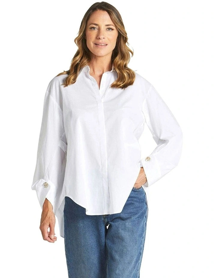 Melody Shirt in White image 3