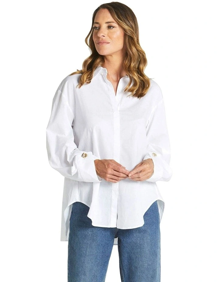 Melody Shirt in White image 4