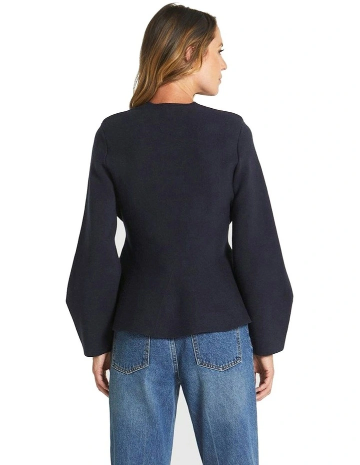 Tiny Dancer Wrap Cardigan in Navy image 2