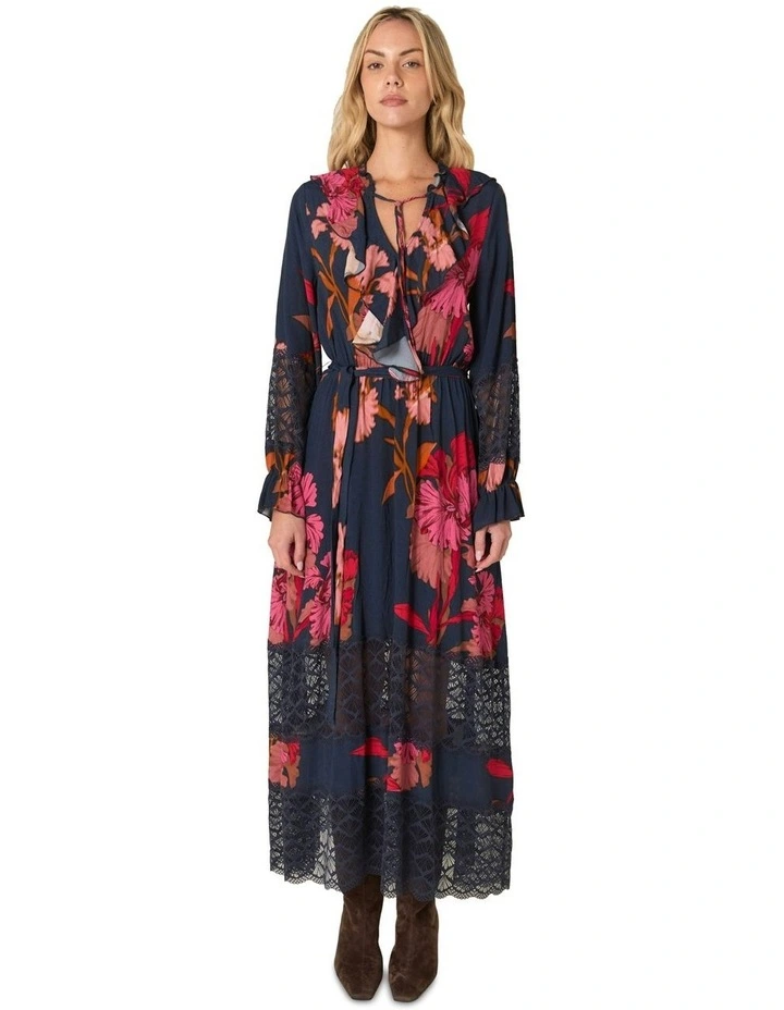 Captivation Dress in Navy Multi image 1