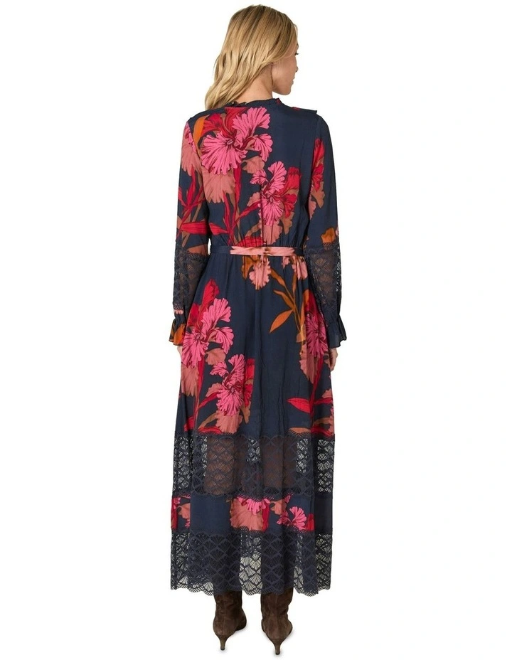 Captivation Dress in Navy Multi image 2