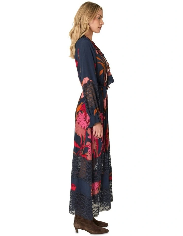 Captivation Dress in Navy Multi image 3