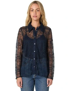 Domino Shirt in Navy