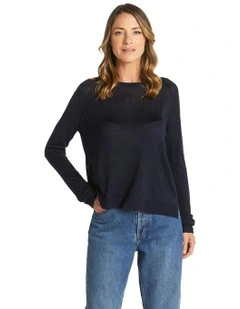 Reminiscent Knit Jumper in Navy
