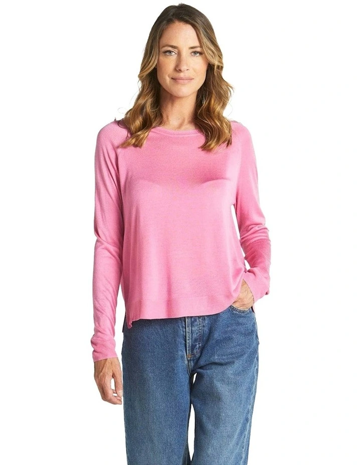 Reminiscent Knit Jumper in Pink image 1