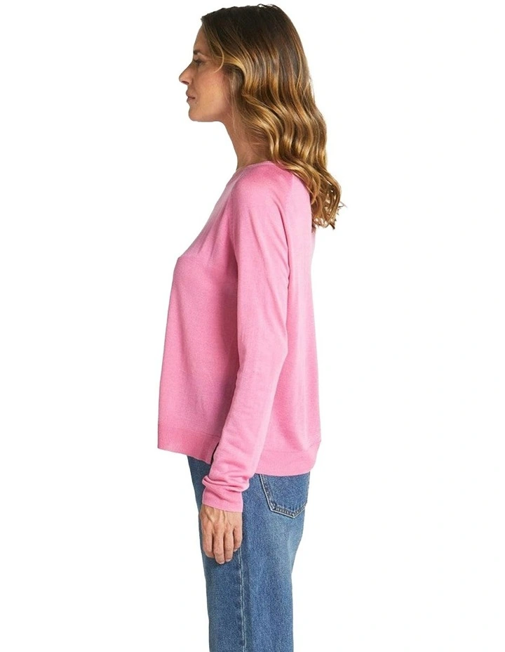 Reminiscent Knit Jumper in Pink image 3