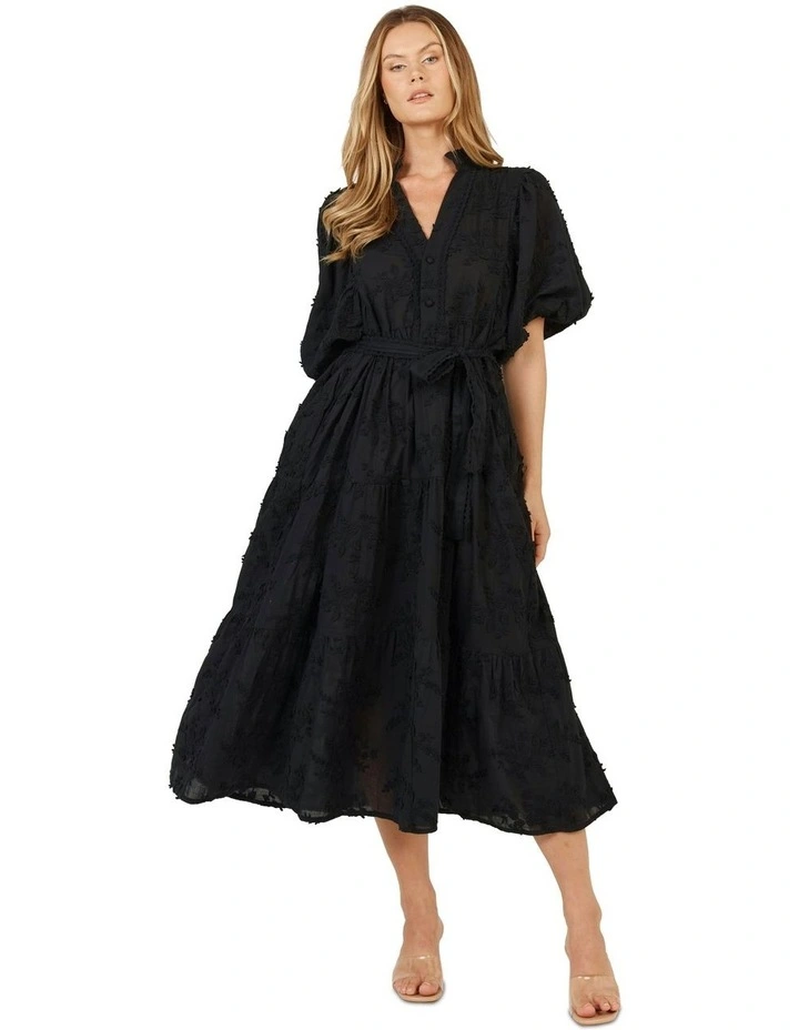 Gardenia Dress in Black image 2