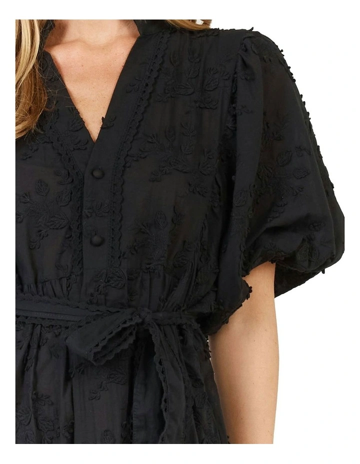 Gardenia Dress in Black image 6