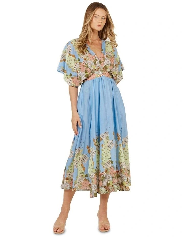Etro Print Dress in Blue image 2