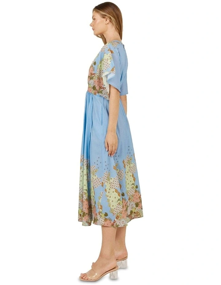 Etro Print Dress in Blue image 3