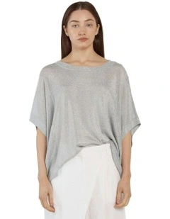 Corsica Knit Top in Silver
