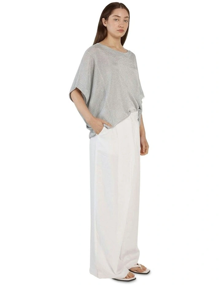 Corsica Knit Top in Silver image 3